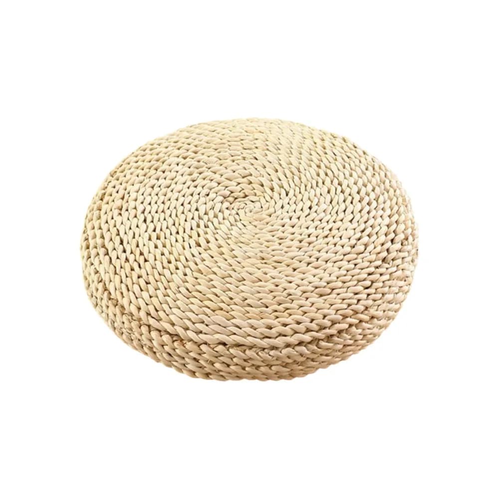 Japanese-style Straw Weaving Sitting Cushion Rustic Thickened Tatami Futon Handmade Breathable Straw Braid Mat Meditation