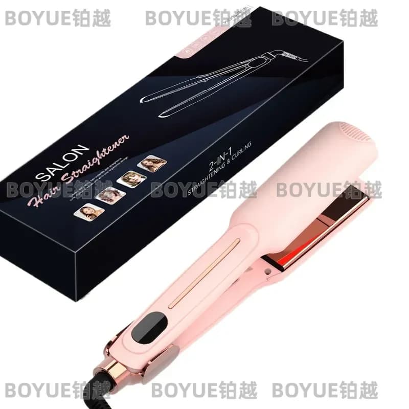 U.S. Spot Infrared Hair Straightener Flat Iron Dual Voltage Infrared Hair Care Professional Styling Tool for Salon Home Use