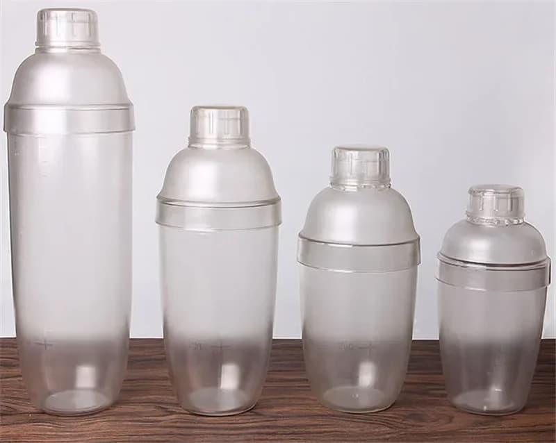 Tazza per shaker per vino da 350 ml/530 ml/700 ml/1000 ml, miscelatore per bevande per vino, miscelatore per bevande, strumento per bar Boston, shaker per cocktail Martini, plastica