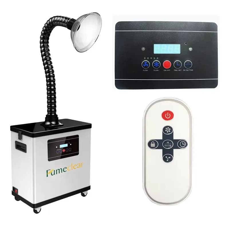 【Prezzo di Fabbrica】Purificatore d'Aria Professionale per Unghie da 210W, a Basso Rumore e Alta Efficienza, con Filtro a 3 Strati per l'Estrazione della Polvere e Eliminazione degli Odori