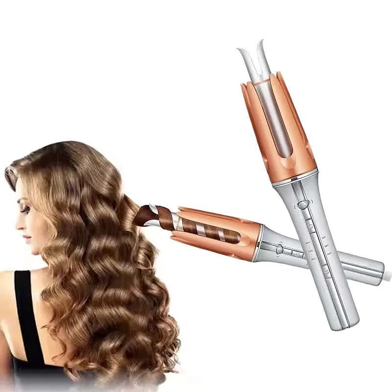 One-Touch Automatic Hair Harnesses, 1 Pollice Automatic Iron with 3 Temperatures and Rapid Heating