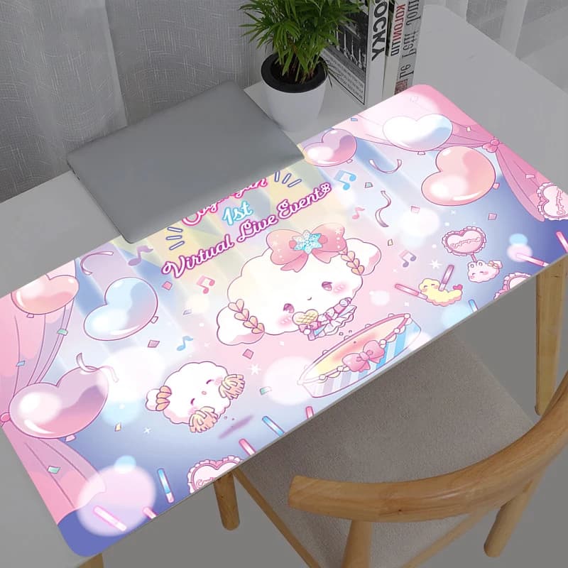 Tappetino per Mouse da Gaming PC Computer Grande 900x400 XXL Cogimyun Sanrio Tappetino da Scrivania Tastiera Accessori Gaming Anime Mousepad