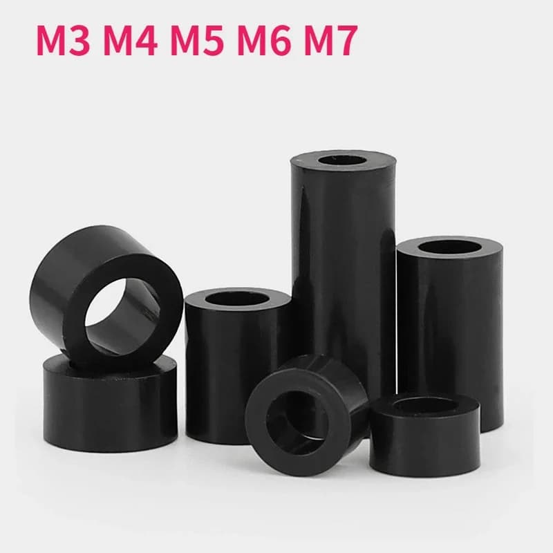 M3 M4 M5 M6 M7 isolamento ABS colonna di isolamento Nylon plastica distanziatore Non filettato rondella distanziatrice cava