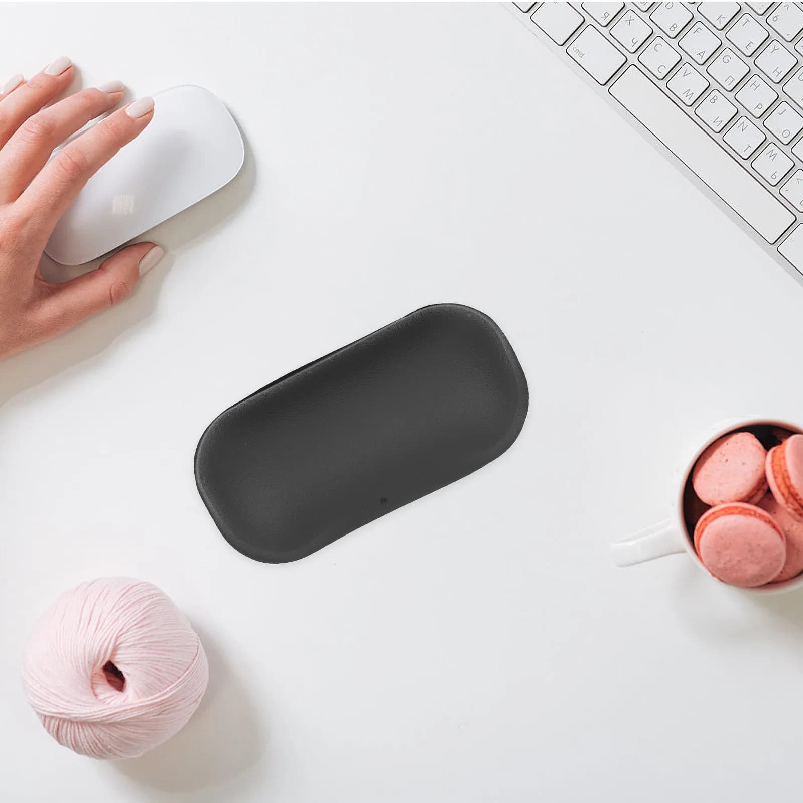 Poggiapolsi Ergonomico in Silicone per Mouse, Cuscino di Supporto per Laptop e Computer, per Ufficio