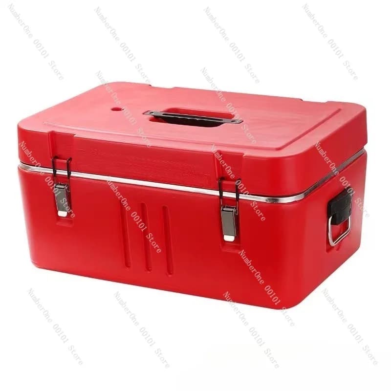 Contenitore Termico Portatile in Acciaio Inox da 60L per Trasporto Alimenti, Scatola Isolata Commerciale per Mantenere Caldo o Freddo