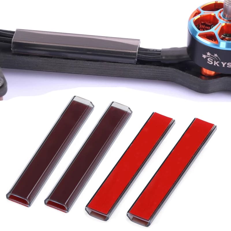 4 pcs RC Brushless Motor Cable Cover Shielding Tube Long 45mm 55mm 65mm For FPV Drone Model Part