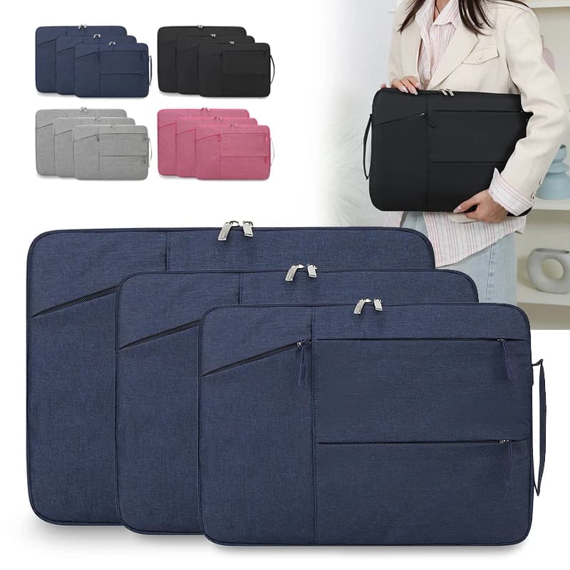 Borsa per Laptop da 13/14/15 Pollici, Unisex, per Pendolari, Valigetta Multicomparto con Custodia Protettiva per Tablet