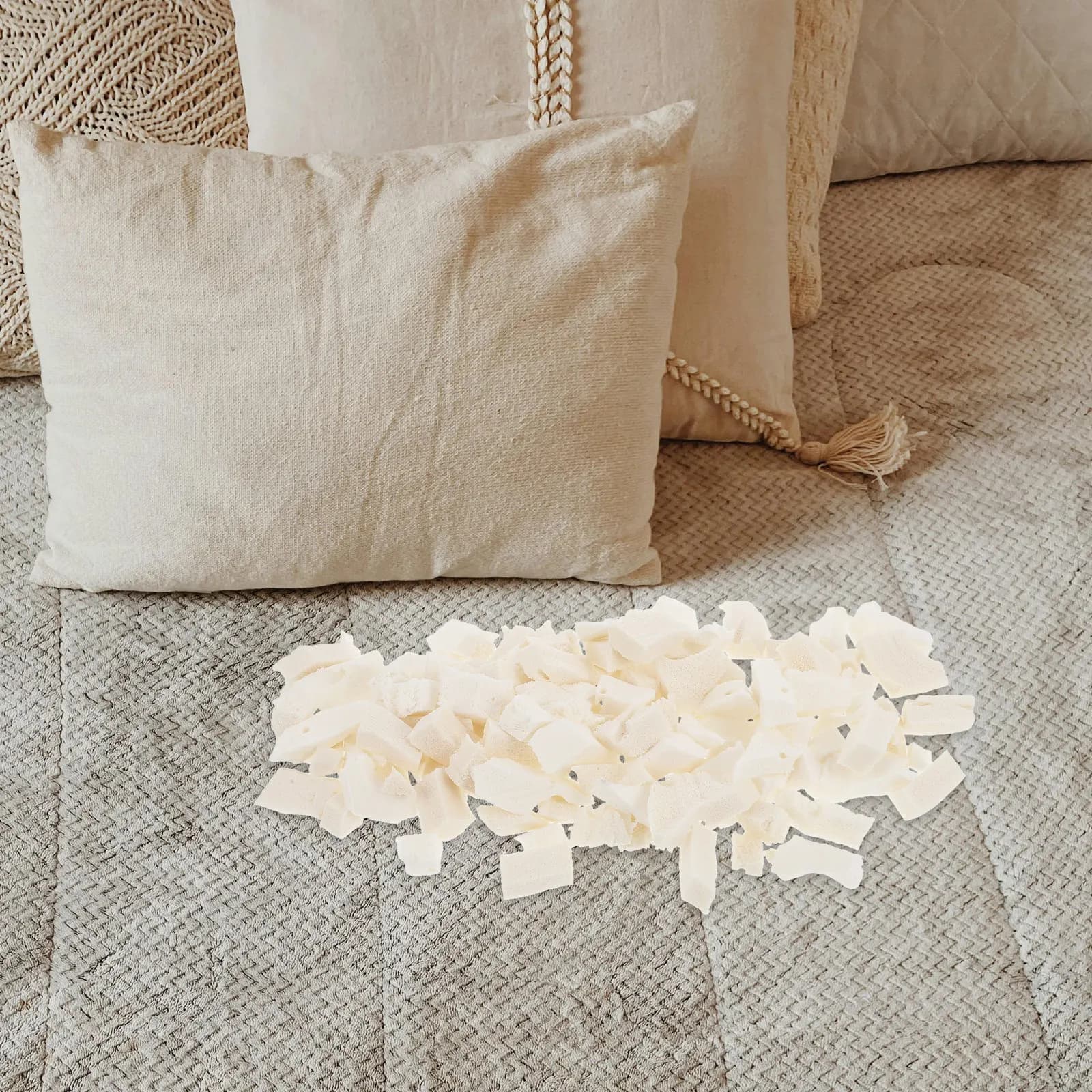 Set di 1 Comodo Cuscino per Divano con Riempimento in Perle di Lattice, Imbottitura Traspirante per Cuscini, Letti per Cani, Decorativo