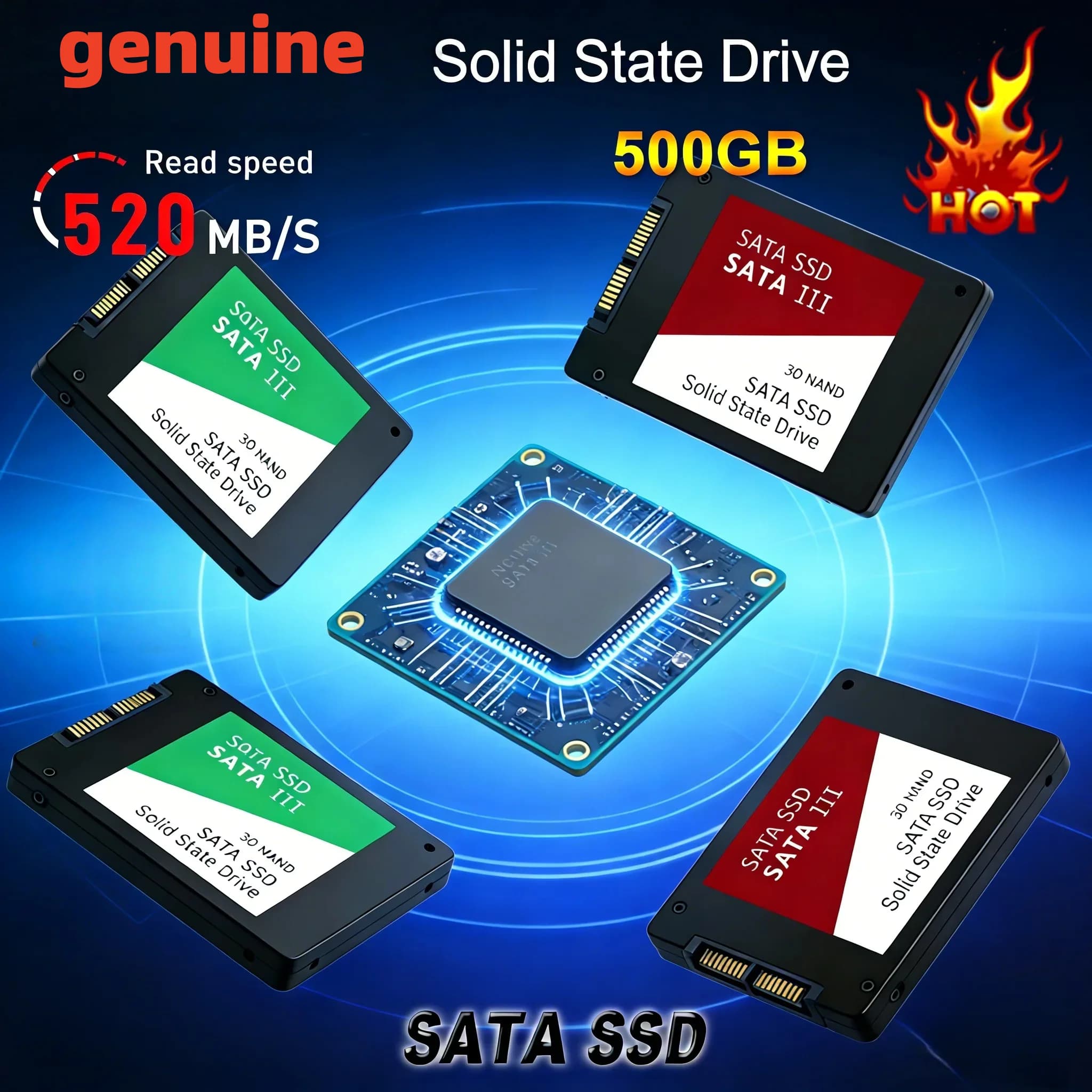 SSD SATA ad alta velocità con interfaccia esterna portatile da 4 TB, unità a stato solido ad alta velocità, adatta per laptop con disco rigido integrato, nuovo MAC