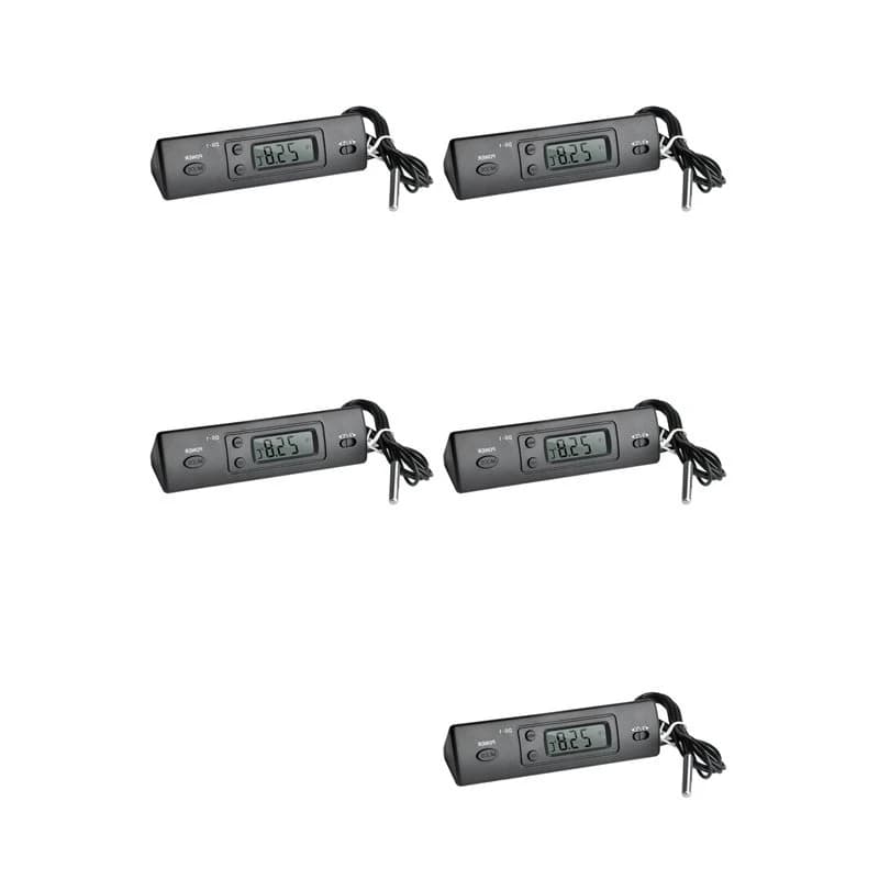 A48P-5X DS-1 Car Thermometer LCD Display C/F Clock Temperature Sensor Controller Indoor Outdoor Thermostat With Probe