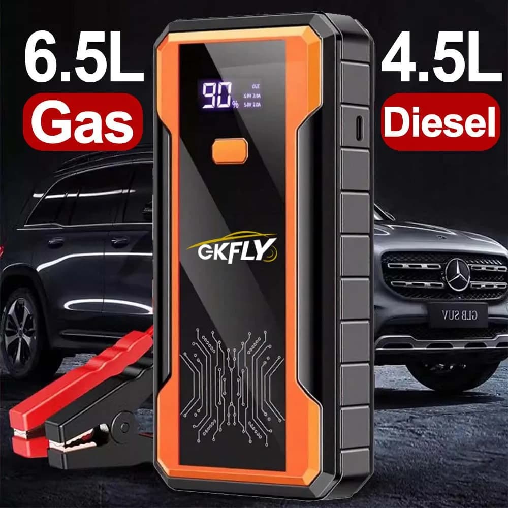 GKFLY Super Power 4000A Batteria per auto Booster di emergenza 59.2Wh Power Bank Dispositivo di avviamento per avviamento di emergenza per auto Busters