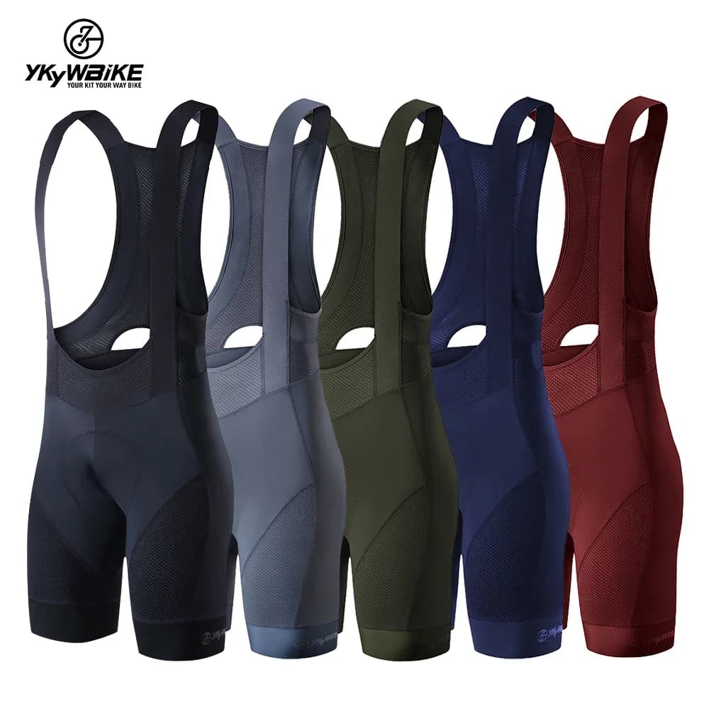 Ykywbike Shorts with Cycling Braces Man Outdoor Clothing Bike 6 hours padded ride with riding straps Men's cycling clothing for bicycle Fast drying
