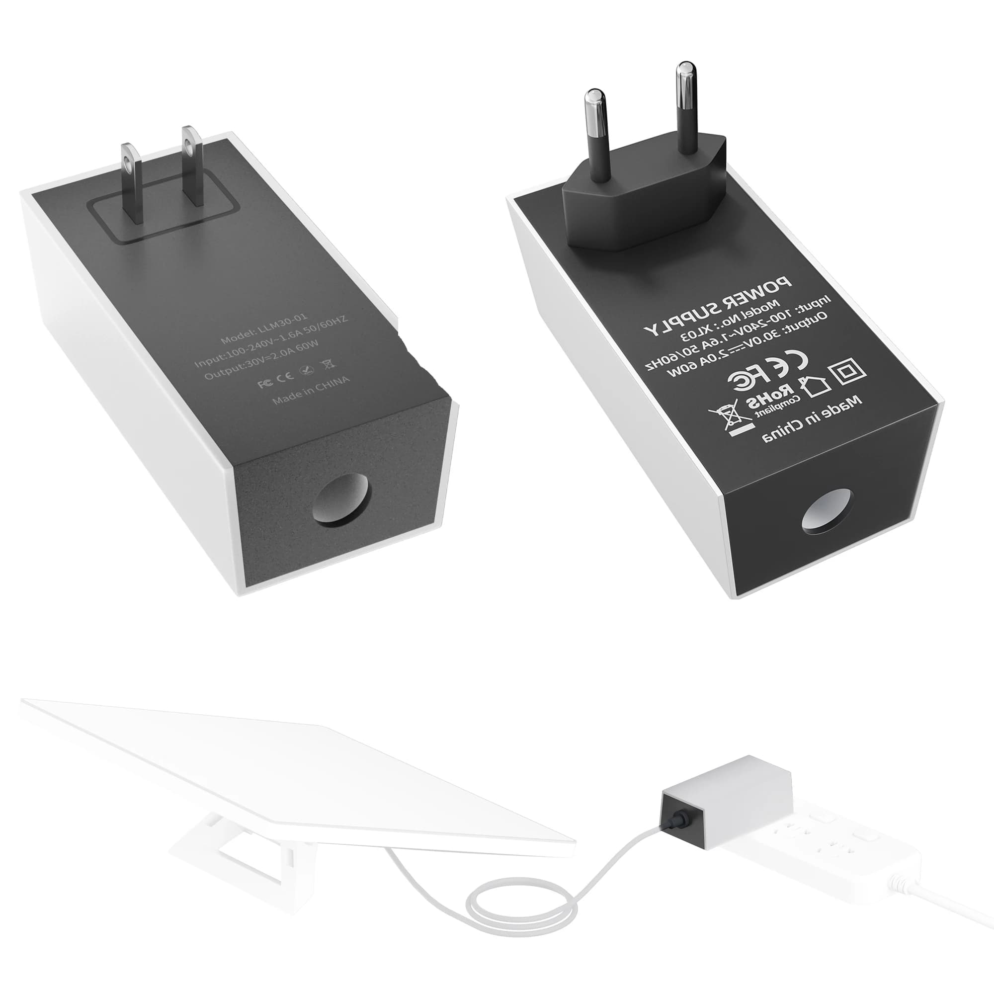 Starlink Mini Wall Charger Plug 60W Replacement Power Supply AC Adapter 30V 2A Output for Starlink Mini Dish
