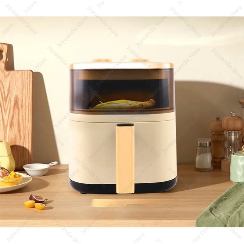 Visual Air Fryer Large Capacity Smart Oven Household Electric Oven French Fries Multifunctional Oil-Free New
