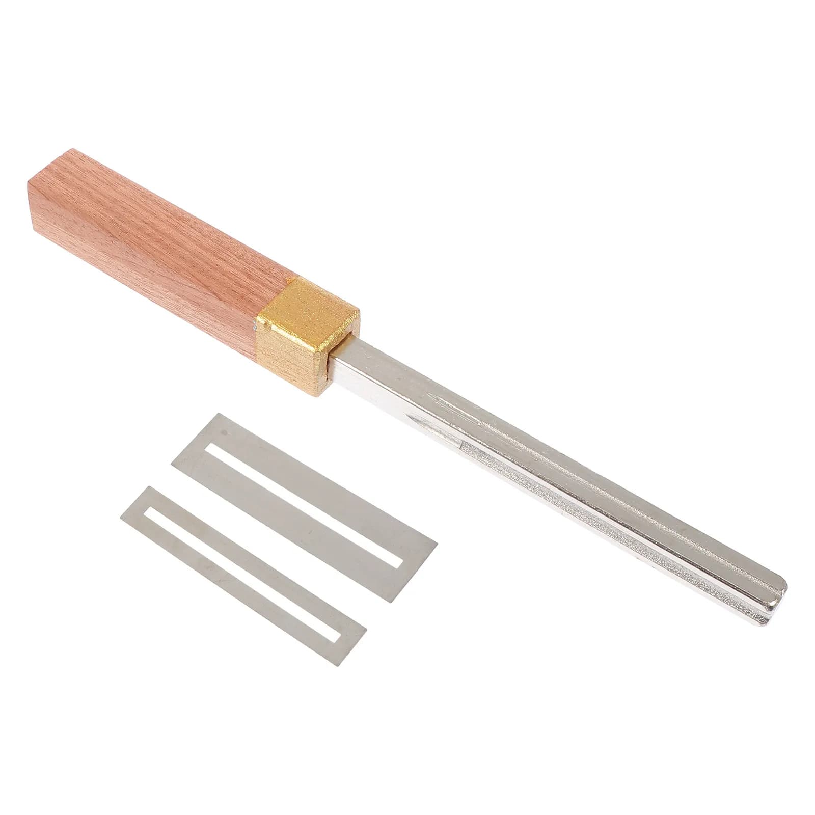 Set di 1 Lima per Fret di Chitarra con Manico in Legno e Acciaio Inossidabile per Chitarra Acustica, Elettrica, Basso, Ukulele - Riparazione e Smussatura Fret per Liutai