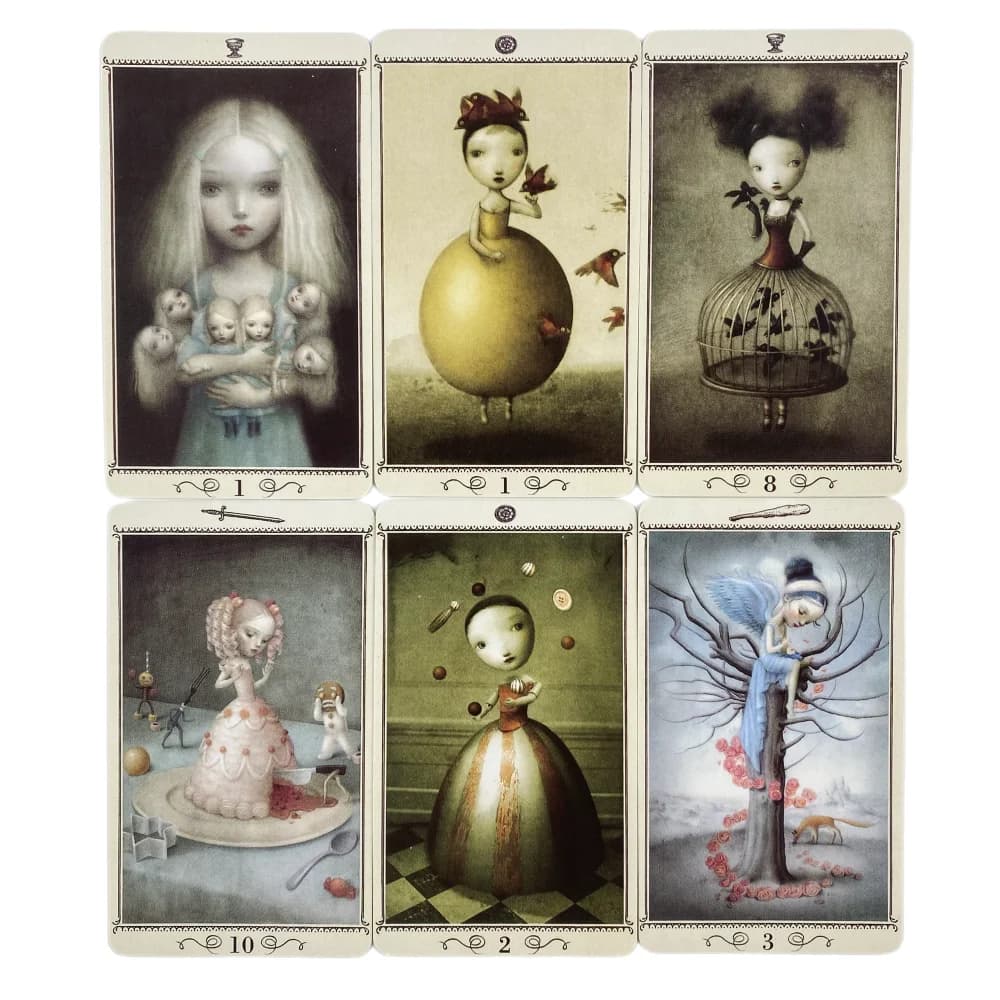 Carte dei Tarocchi di Nicoletta Ceccoli, Mazzo da 78 Carte, Edizione in Inglese per Divinazione e Visione, Giochi da Tavolo