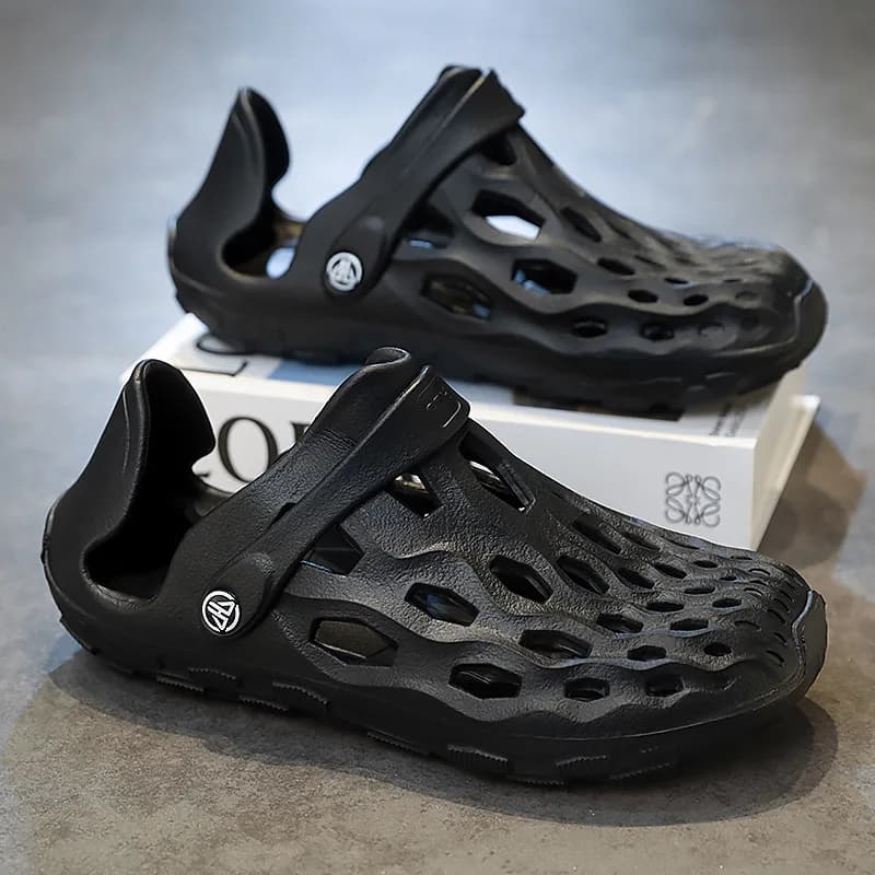 Pantofole casual antiscivolo da uomo Scarpe open toe in EVA per uomo Sandali da spiaggia all'aperto Primavera Estate Scarpe casual dal design innovativo da uomo