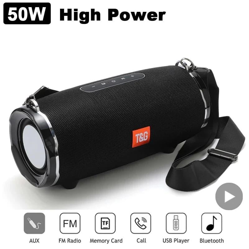 Potente radio portatile FM Wireless Caixa De Som Altoparlante Bluetooth Scatola audio musicale Blutooth per subwoofer ad alta potenza Blootooth