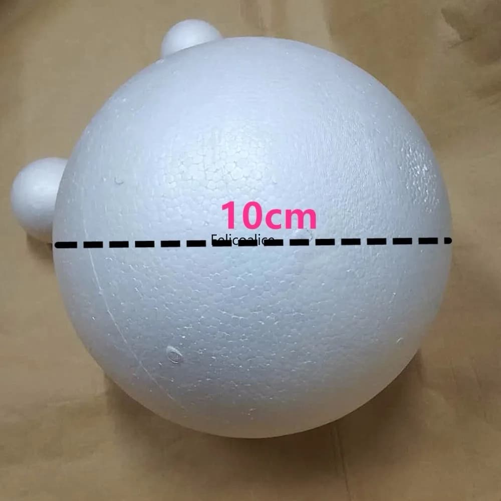 Wholesale 10 cm 18 pieces round balls made of natural white polystyrene ball handmade foam ball hand painted balls DIY