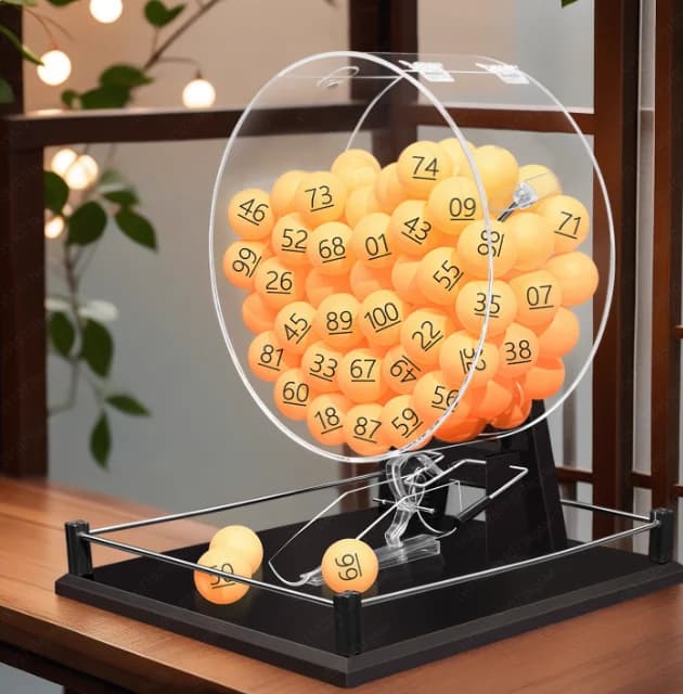Manual Lottery Machine, Table Tennis Ball Number Selector for Event & Activity Games (Balls Not Included)