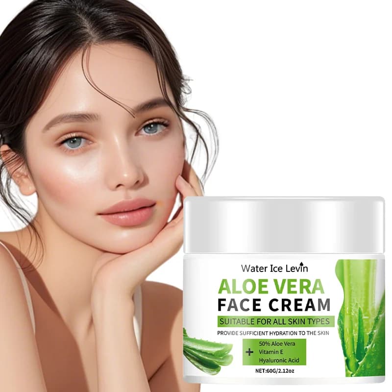 Moisturizing cream with aloe vera and vitamin E: a soothing moisturizer for dry and sensitive skin | Face and body leaves soft and elastic