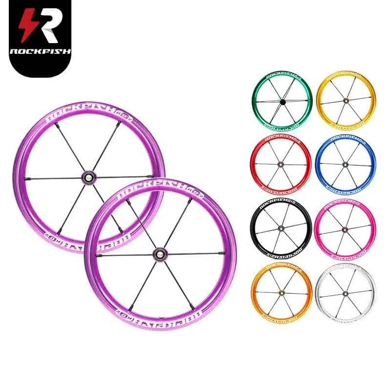 Rockfish K02 Aluminum Alloy Balance Bike Wheel Rim Set Koukua Pushbike 12 inches Wheel-set Sliding Bicycle Wheel Hub Set