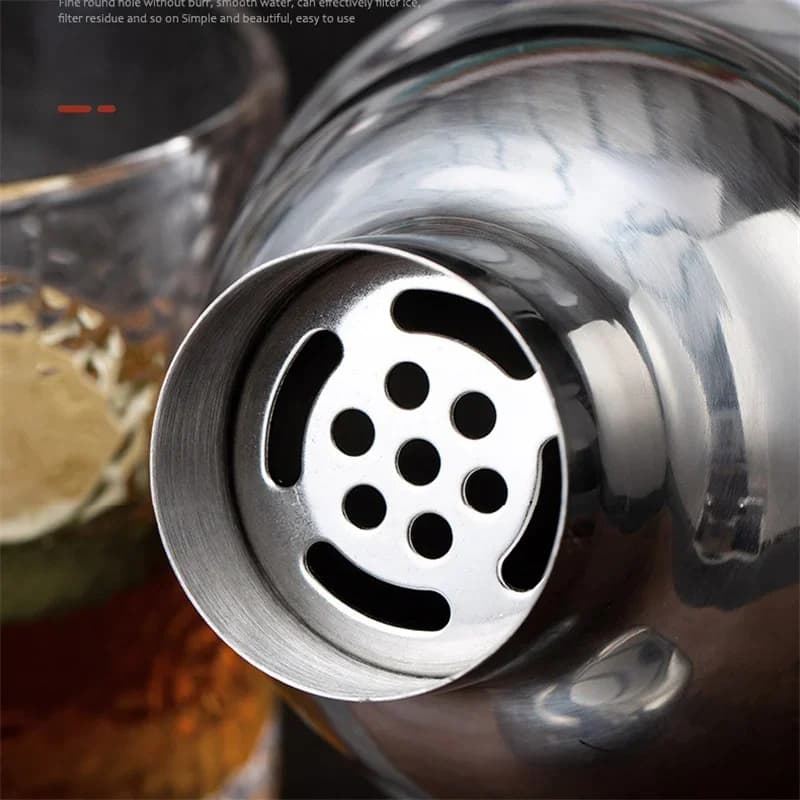 350/550/750ml Stainless Steel Cocktail Shaker Mixer Wine Martini Shaker Wine Shaker Boston Bartender Drink Bar Accessories Tools