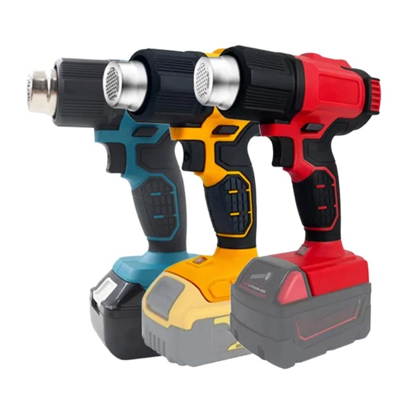 Pistola Termica Senza Fili Portatile, Pistola ad Aria Calda per Imballaggio Termoretraibile, Pistole per Saldatura Plastica, Set da 5 Pezzi, Strumento Versatile ad Alta Potenza
