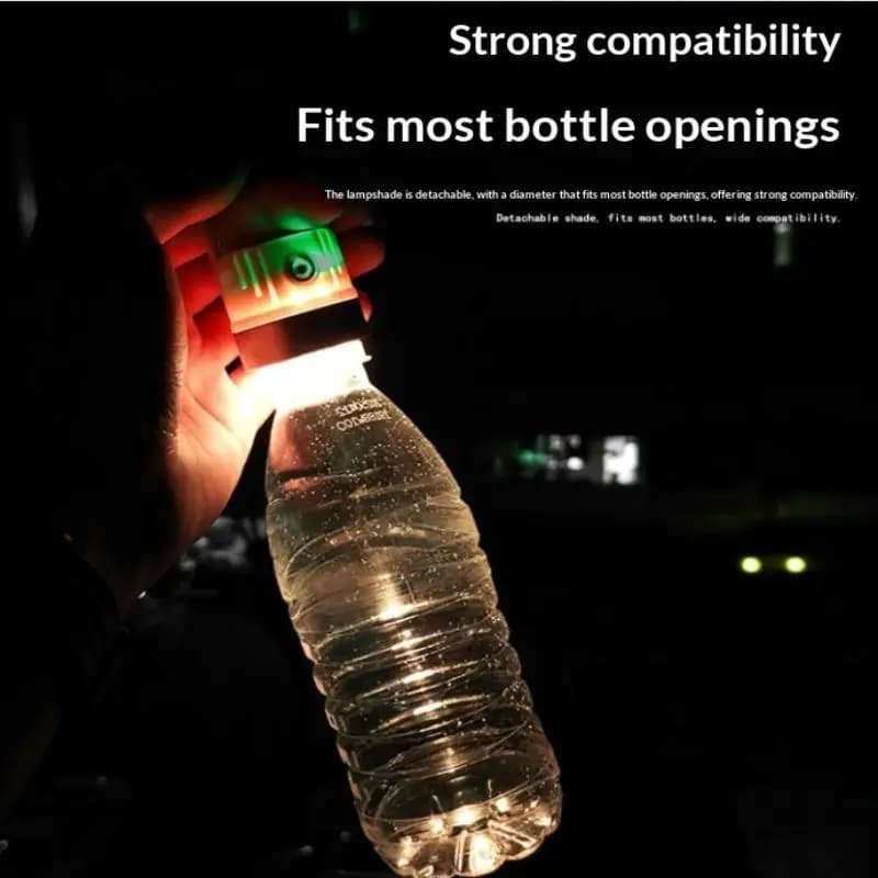 Portable Mini LED Camping Lantern Bottle Cap Light Hanging Tent Light For Outdoor Hiking Emergency Use