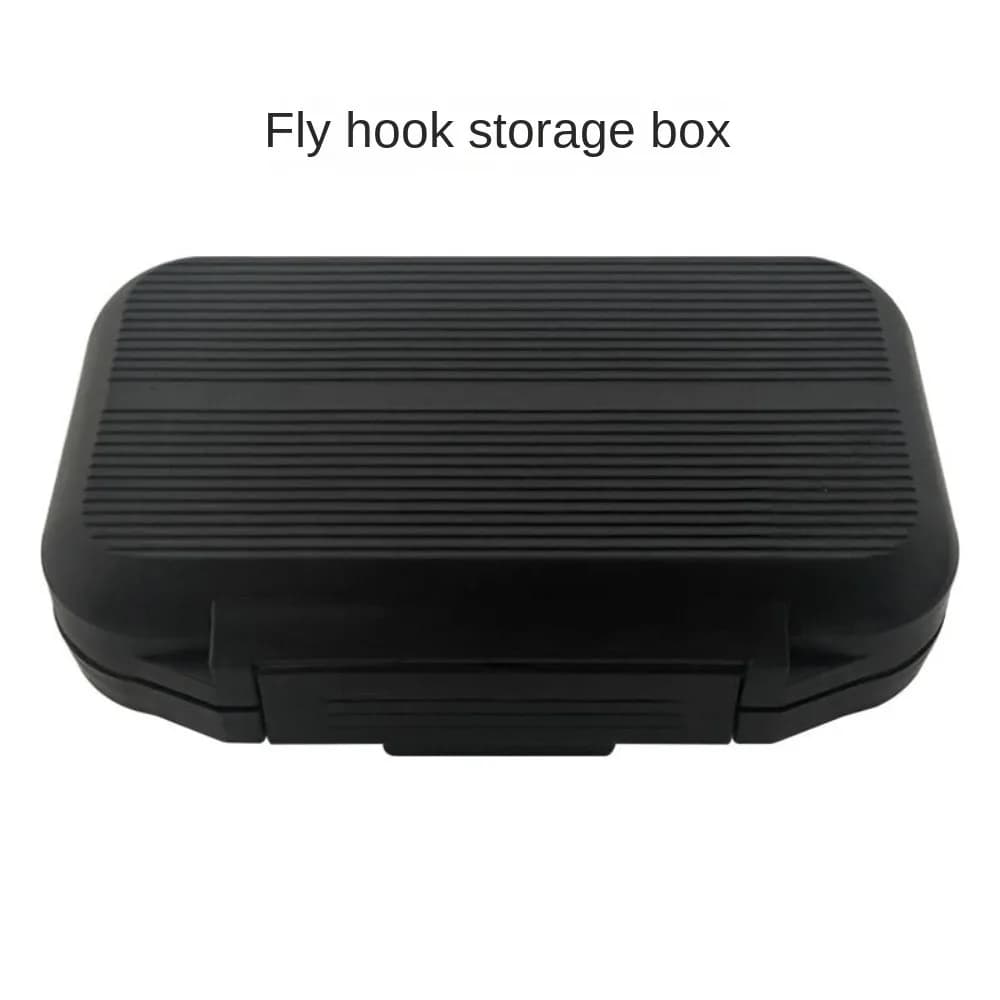 Portable Plastic Shell Storage Box Foam Lining Bilayer Fly Hook Box Large Capacity Tackle Box Fishing