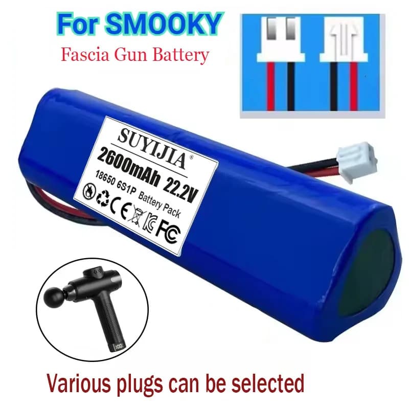 Massage gun battery 22,2 V 2600 mAh 18650-6S1P suitable for gun for band Massage gun Muscle relax Fitness equipment