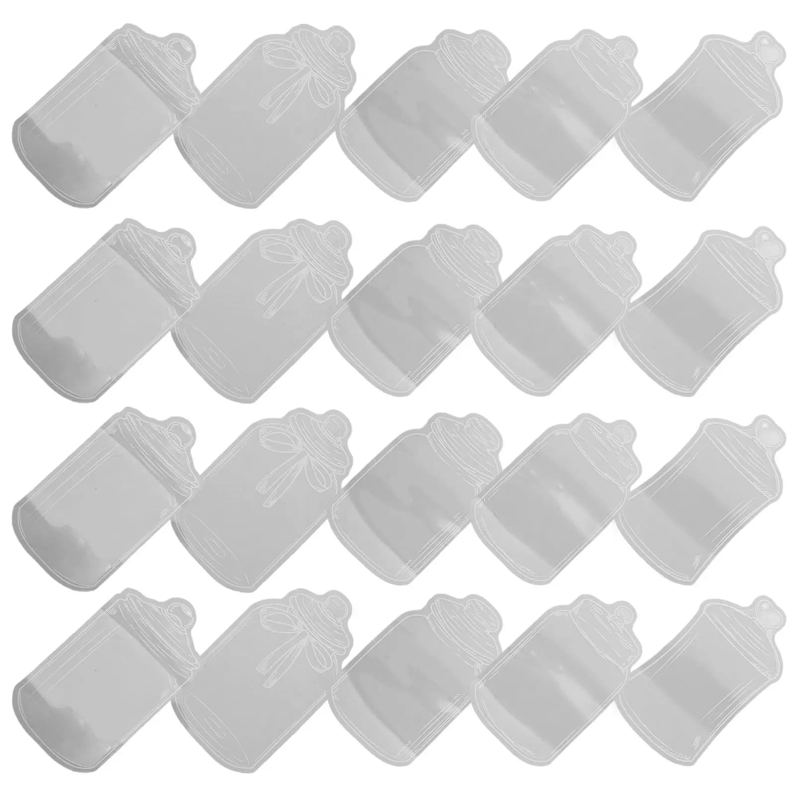 Transparent Dried Flower Bookmarks Clear Bottle Shape Page Markers Diy Craft Kit For Journals Scrapbooks Letters Decor