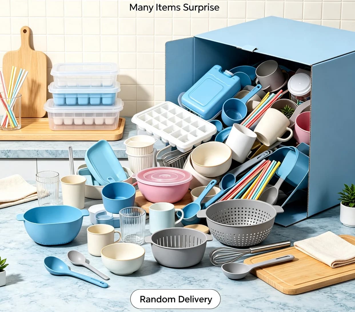 Multifunctional Kitchen Cookware Storage Mystery Box Various Styles Random Delivery