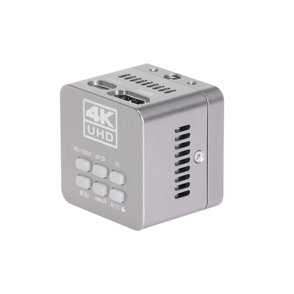 Telecamera per Microscopio Digitale Ultra HD 4K 2160P, Acquisizione Immagini da Laboratorio, Videocamera Industriale 4K per Microscopio