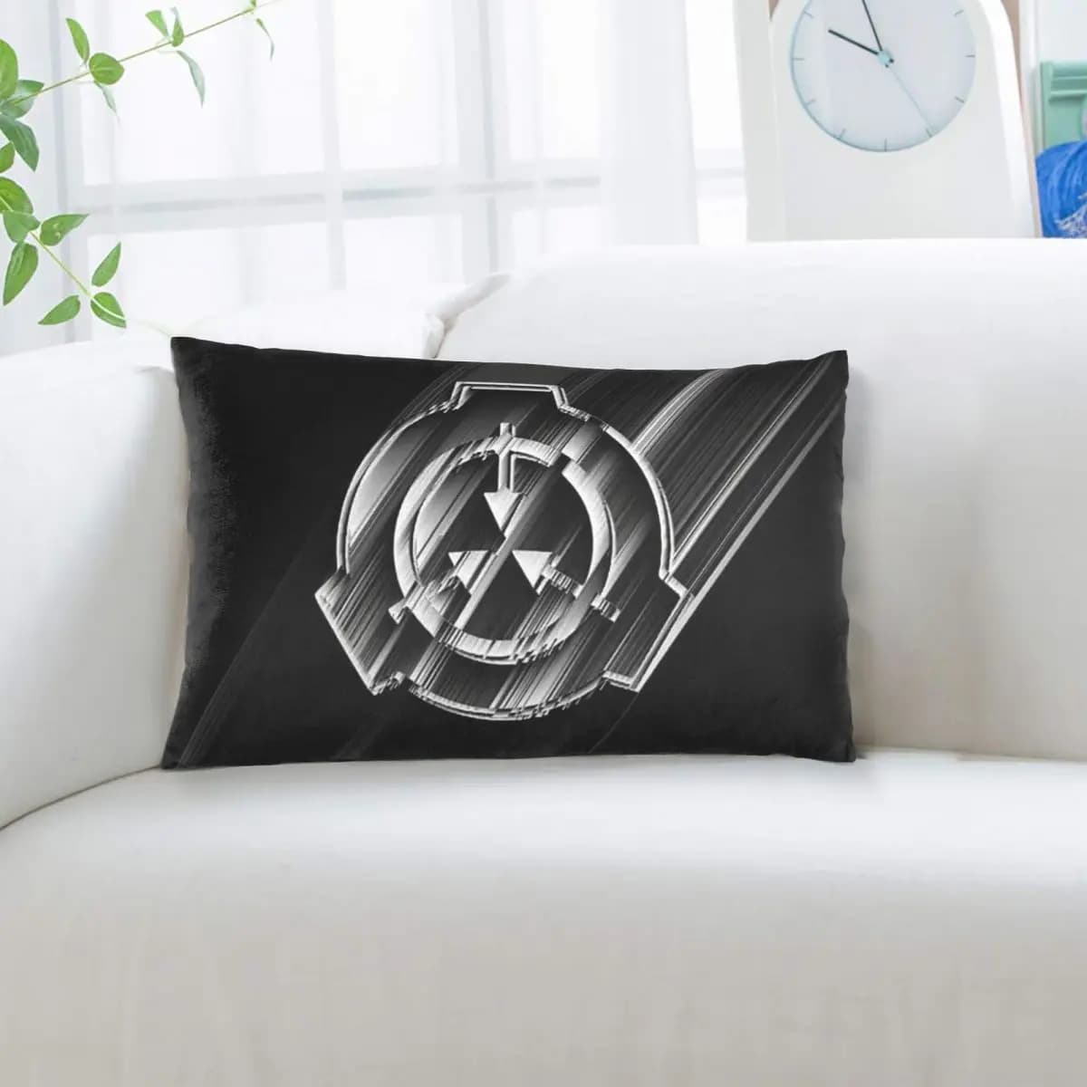 SCP Foundation MTF 1 Federa rettangolare per cuscino, decorativa, per camera da letto, letto, casa, cuscino confortevole