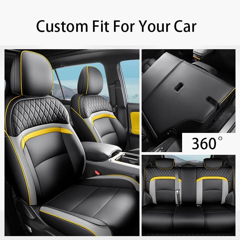 Luxury Customized Car Seat Covers for BMW E60 X1 F48 E84 F30 E46 Series 1 E87 E30 E91 i3 ix3 i5 Cushion Car Interior Accessories