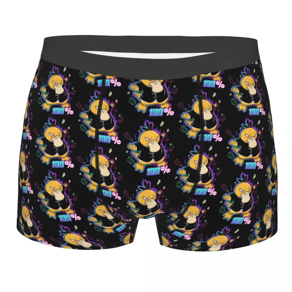 Boxer divertenti personalizzati P-Psyduck, mutande da uomo elasticizzate, slip intimo