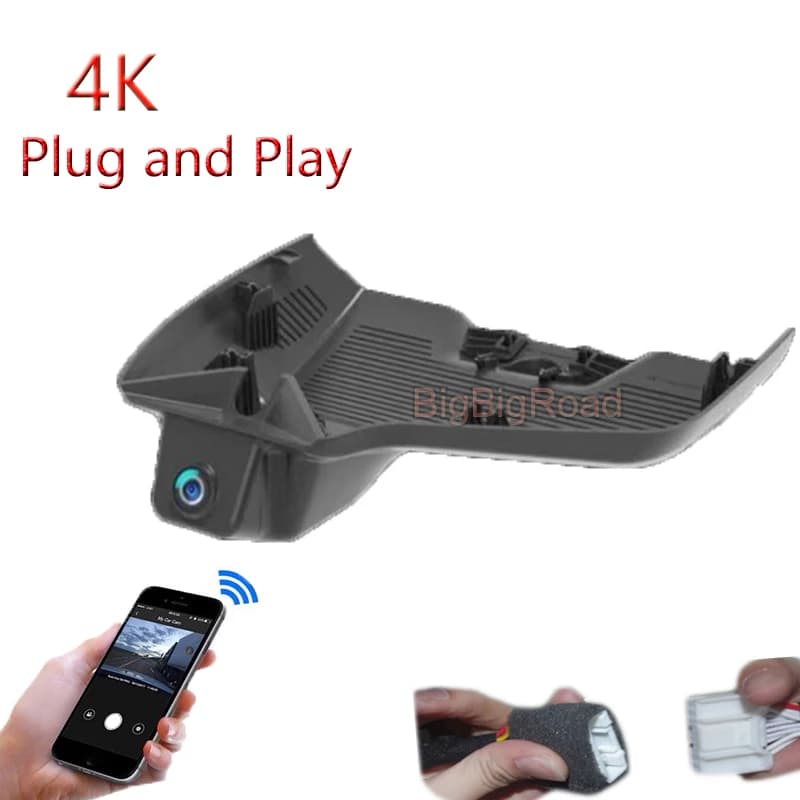 4K Plug And Play For Mercedes Benz Class E260L E300L 2024 Auto Wifi DVR Video Recorder Dash Camera Dash Cam