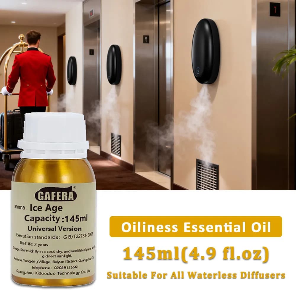 GAFERA 145ml (4.9 fl.oz) Oli Essenziali Fragranza Ice Age Ritz-Carlton Hilton - Ricarica per Diffusore di Aromi, Macchina per Profumazione