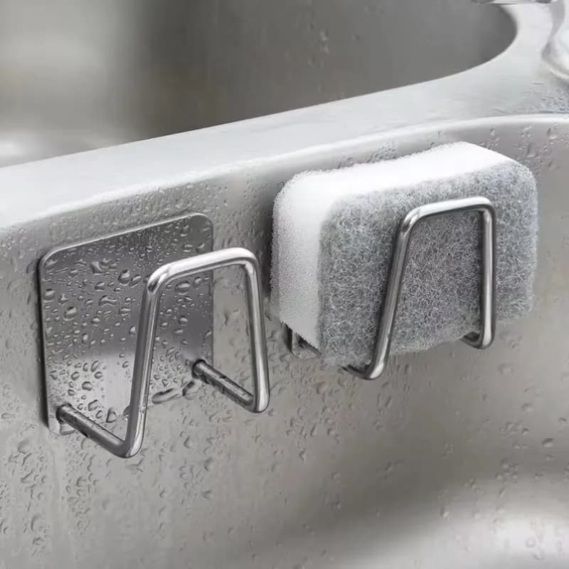Kitchen sponge door Sink sponge sponge stainless steel sponge stand sponge for knife sink towel rack towel stand