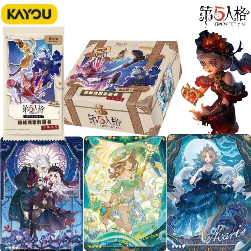 KAYOU Identity V Genuine Fun Movie Pack Second Round Hidden Clues Collection Card Original Box Game Peripheral Toy Cards Gift