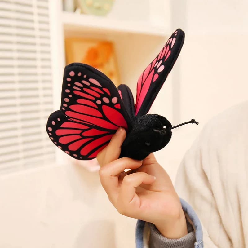 Adorabile Peluche a Forma di Farfalla e Coccinella, Bambola Insetto Realistica, Morbida e Soffice, Peluche di Ape e Ragno, Decorazione Carina per la Casa, per Appassionati di Anime