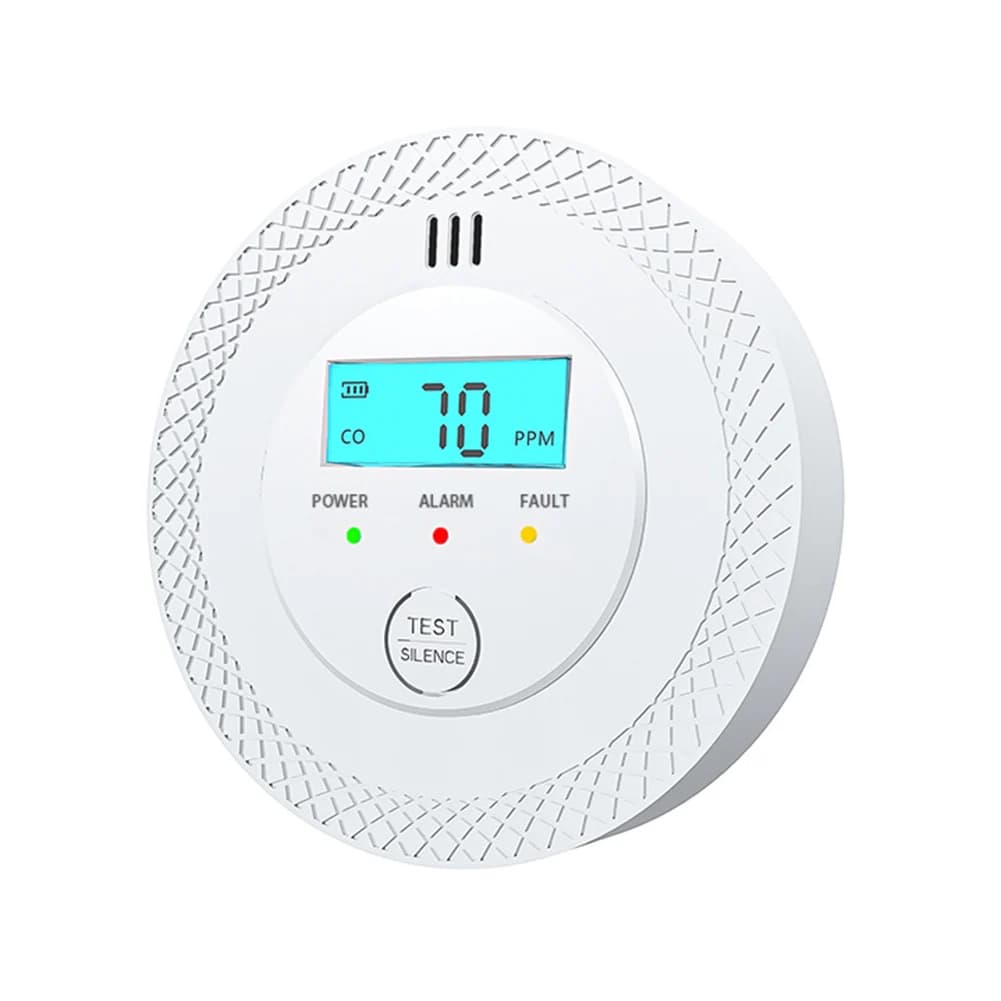 Sensore di Allarme CO 85dB, Rilevatore di Monossido di Carbonio ad Alta Sensibilità con LED, Display LCD per Casa e Ufficio