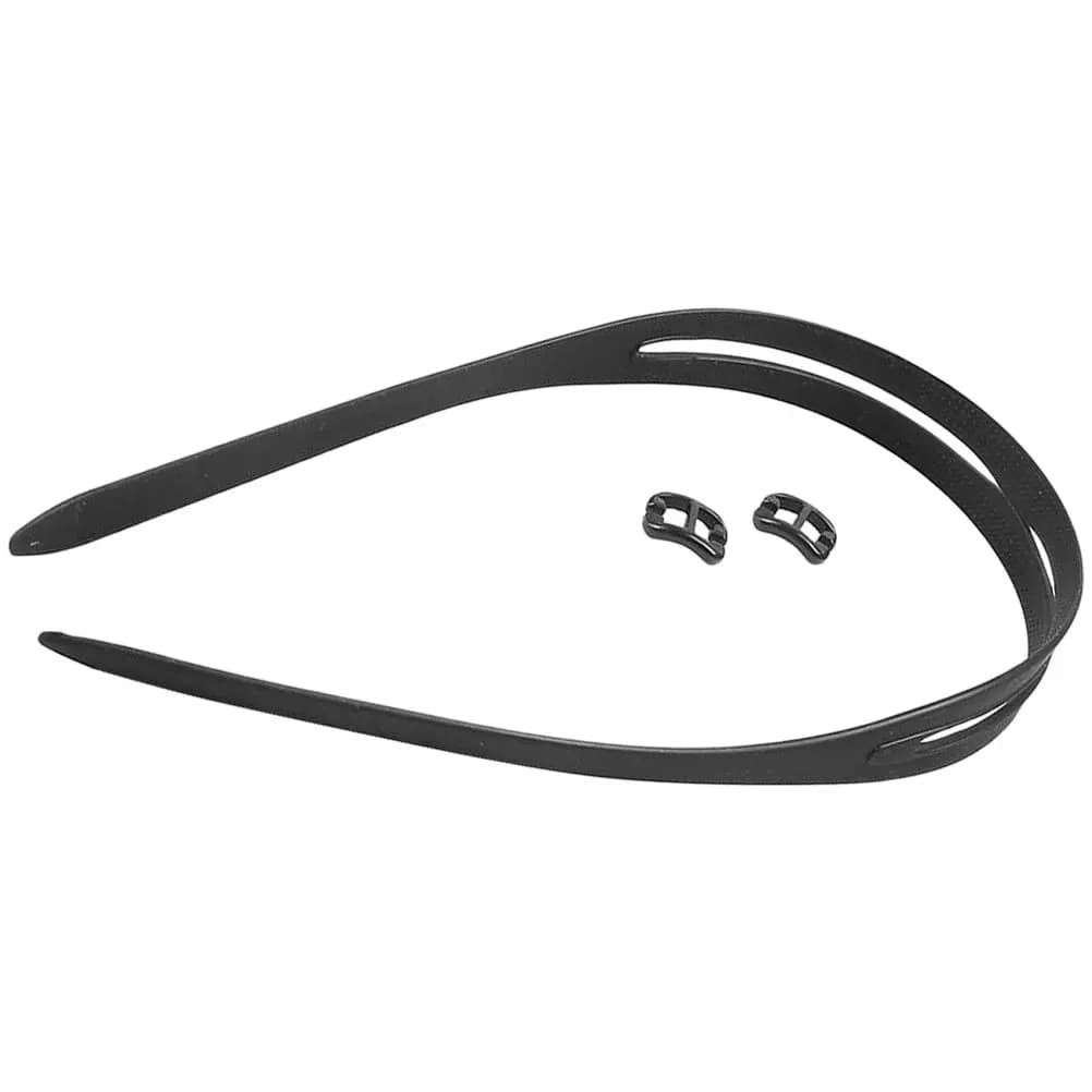 1 set of wear-resistant swim glasses with cord with clip closure, soft silicone plastic material, elegant design, suitable for all types of goggles