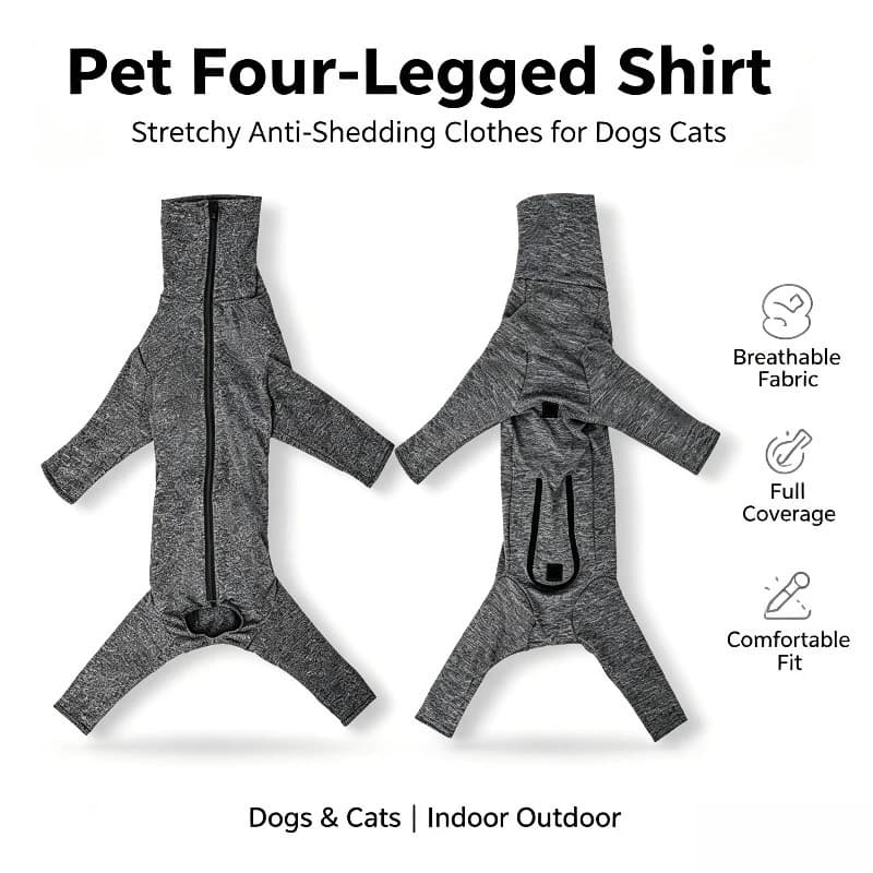 Pet and Dog Clothing Base Layers, Tight Shirts, Loungewear, Anti-shedding Wool Shirts, Four-legged Shirts