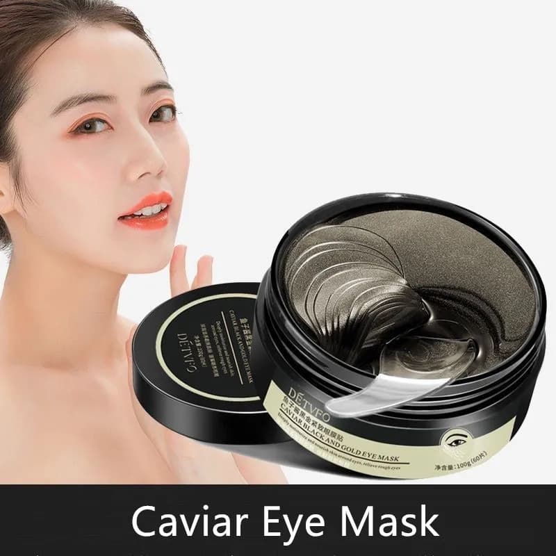 60 Masks Gel Contour Eyes Collagen and Cavial Hydrating, Patch Eyes Anti-Occhiaie, Cream Rassodante for Eyes, Skin Care