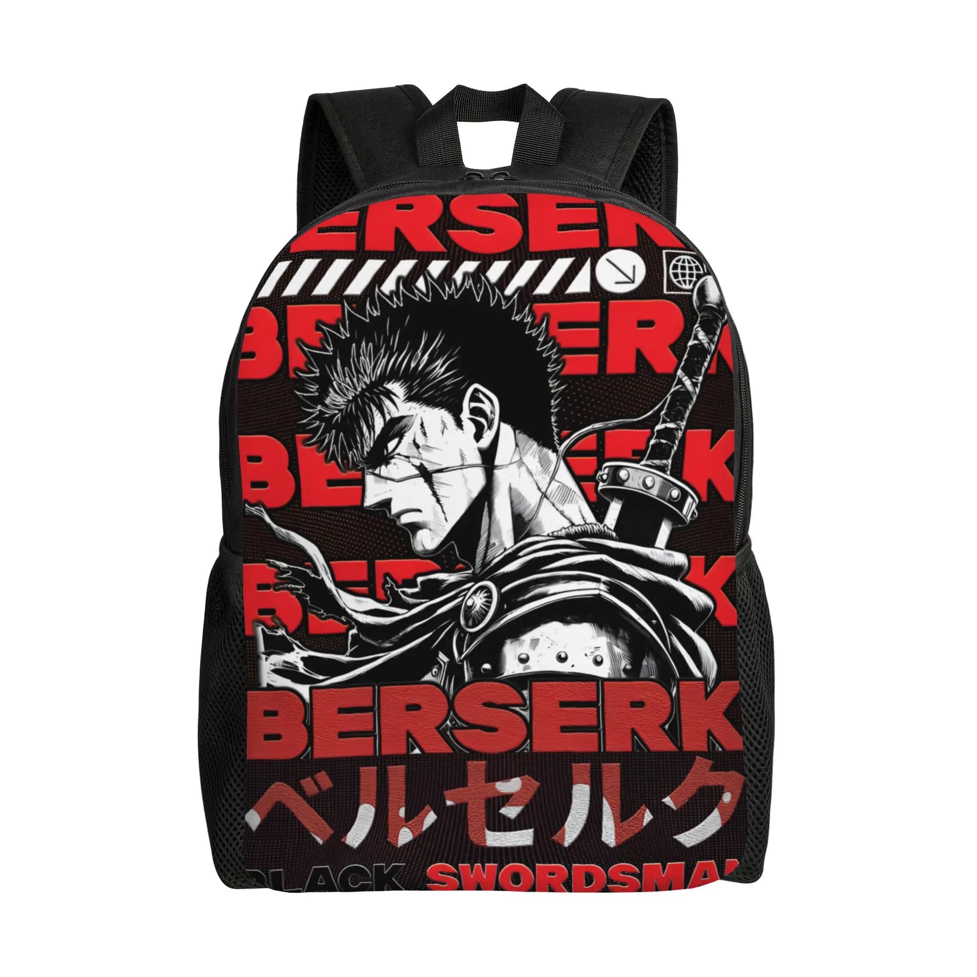 B-Berserks Backpacks Women Men Basic Bookbag for College School Manga Dark Fantasy Black Swordsman Style Bags