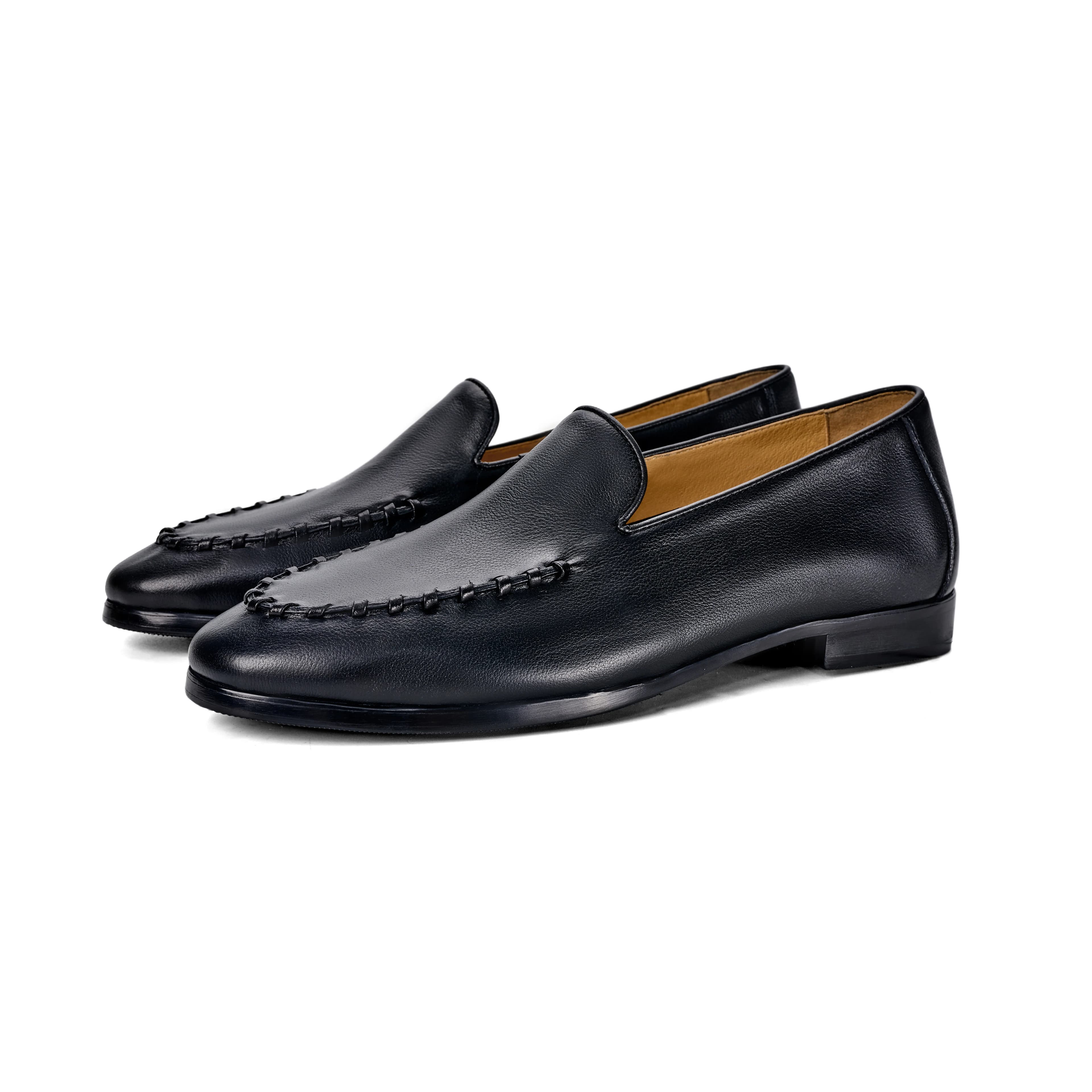 26 Men casual slip-on loafers integrating and American retro style, handmade upper, comfortable daily driving shoes. LF1245