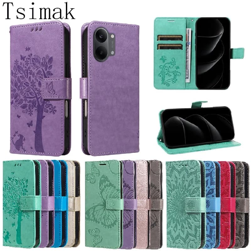Custodia a Portafoglio in Pelle per Xiaomi Poco X8 Pro Max, X6, F6, M6, X7, M7, F8 Ultra, F7, M8 Pro 5G