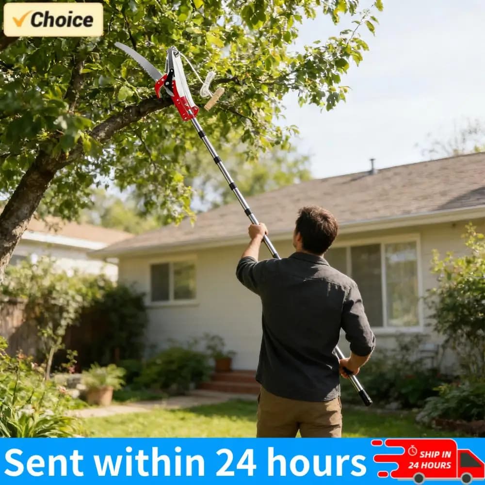 Scissors for High Feeding from 13 Feet, Extensible Auction for Gardening, Power Tools for Fruit Trees and Plants